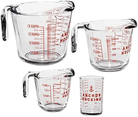 Measuring Cup Set (3-piece, Mixed Sizes, Clear) 6 Measuring Cup Set (3-piece, Mixed Sizes, Clear) - Image 6