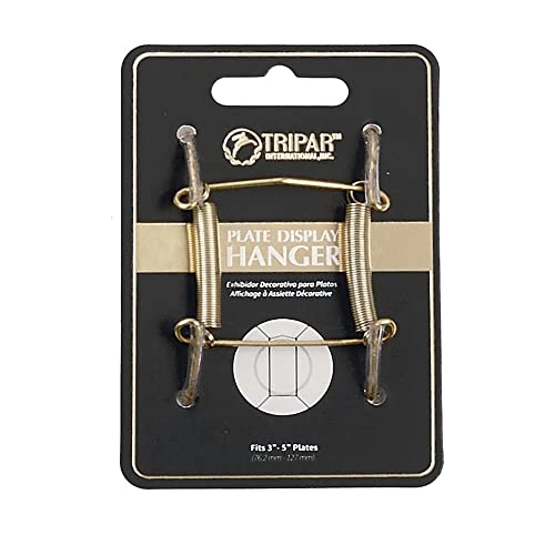 3-5 Inch Brass Plate Wire Wall Plate Hanger 1 3-5 Inch Brass Plate Wire Wall Plate Hanger