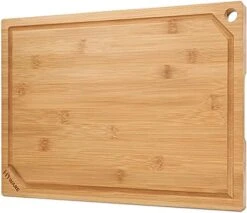 Iware Extra Large Bamboo Cutting Board For Kitchen, Heavy Duty Wood Cutting Boards With Juice Groove, 100% Organic Bamboo, Pre Oiled, 18" X 12" -Peugeot Shop 41jBsOpRjoL. AC