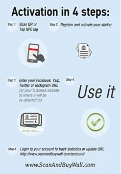 Sell Your Things - QR Code And NFC Tag - Easily Programmable - One - Sided Storefront Window Decal -Peugeot Shop 41jDr7FGdVL