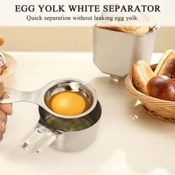 Stainless Steel Measuring Cups And Measuring Spoons Set With Magnetic Measurement Conversion Chart/Egg Separator/Level, Stackable Kitchen Gadgets Measure Tools For Liquid & Dry Measuring 13 Stainless Steel Measuring Cups And Measuring Spoons Set With Magnetic Measurement Conversion Chart/Egg Separator/Level, Stackable Kitchen Gadgets Measure Tools For Liquid & Dry Measuring -Peugeot Shop 41jEH5KgJ6L