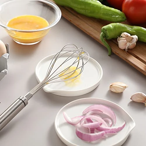 Starry Spoon Rest For Kitchen, 5 Inch Ceramic Spoon Rest For Stove Top, Spoon Holder For Kitchen Counter, Heat-Resistant And Dishwasher Safe, 2 Pack, White 4 Starry Spoon Rest For Kitchen, 5 Inch Ceramic Spoon Rest For Stove Top, Spoon Holder For Kitchen Counter, Heat-Resistant And Dishwasher Safe, 2 Pack, White - Image 4