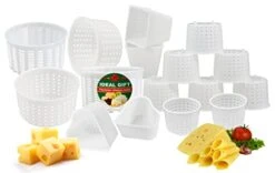 16 Pcs Cheesemaking Kit â„–3 Butter Punched Đ¡heese Mold Press Strainer Cheese Tofu Press Mold Cheese Making Kit