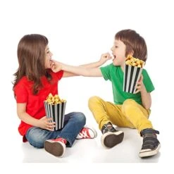 24 Pcs Popcorn Boxes Mini Paper Popcorn Box Cardboard Popcorn Container For Party, White/Black Stripes 10 24 Pcs Popcorn Boxes Mini Paper Popcorn Box Cardboard Popcorn Container For Party, White/Black Stripes -Peugeot Shop 41jYSLALG2L