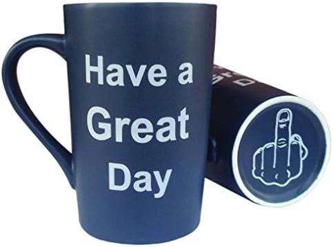 Funny Coffee Mug Have A Great Day Middle Finger Cup, 12 Oz 4 Funny Coffee Mug Have A Great Day Middle Finger Cup, 12 Oz - Image 4