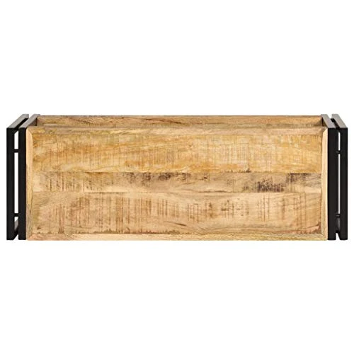 CHARMMA TV Cabinet 35.4"x11.8"x15.7" Solid Mango Wood 2 CHARMMA TV Cabinet 35.4"x11.8"x15.7" Solid Mango Wood - Image 2