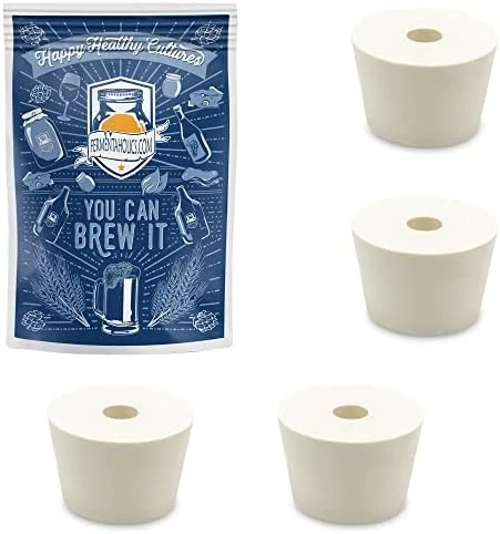 Fermentation Rubber Stoppers Drilled Bungs For Use With Airlock (#6, 6.5, 7, 7.5, 8-1 Each) 9 Fermentation Rubber Stoppers Drilled Bungs For Use With Airlock (#6, 6.5, 7, 7.5, 8-1 Each) - Image 9