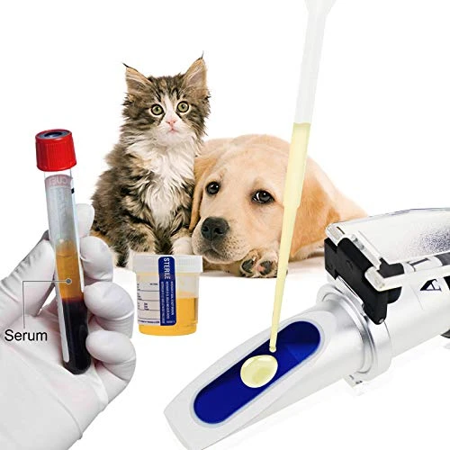 Portable Clinical Refractometer With ATC For Urine Specific Gravity RI Measurement Of Pet Dog Cat 1.000-1.060RI And Blood Serum Protein 2-14g/dl, Free Pipettes 2 Portable Clinical Refractometer With ATC For Urine Specific Gravity RI Measurement Of Pet Dog Cat 1.000-1.060RI And Blood Serum Protein 2-14g/dl, Free Pipettes - Image 2