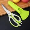 Kitchen Scissors Stainless Steel Shears Heavy Duty 10 In 1 Household Scissors With Magnetic Holder For Chicken, Fish, Seafood, Cutter, Peeler, Opener, Slicer (Set Of 1), Multicolor