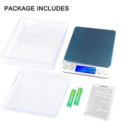 Digital Kitchen Scale, Maxin Highly Accurate Multifunctional Cooking Food Scale With Back-Lit LCD Display, 500g/ 0.01g Mini Pocket Jewelry Scale With Tare, PCS Functions. (Sliver) -Peugeot Shop 41kJgZjpo4L