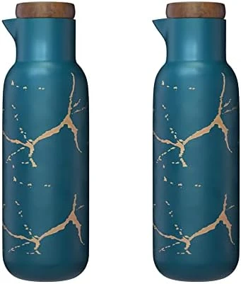 2 Pack Ceramic Oil And Vinegar Soy Sauce Maple Syrup Dispenser Bottle For Kitchen 380ml (Black) 9 2 Pack Ceramic Oil And Vinegar Soy Sauce Maple Syrup Dispenser Bottle For Kitchen 380ml (Black) - Image 9