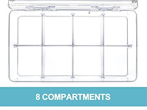 2 Pack Stackable Tea Bag Organizer, Vtopmart Plastic Tea Storage Box For Kitchen Pantry Cabinets And Countertops, Holder For Tea Bags, Coffee, Sugar Packets, Small Packets 4 2 Pack Stackable Tea Bag Organizer, Vtopmart Plastic Tea Storage Box For Kitchen Pantry Cabinets And Countertops, Holder For Tea Bags, Coffee, Sugar Packets, Small Packets - Image 4