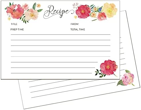 Eart&Berry Lemon Recipe Cards 4x6 Double Sided - Set Of 50 Thick Recipe Cards 7 Eart&Berry Lemon Recipe Cards 4x6 Double Sided - Set Of 50 Thick Recipe Cards - Image 7