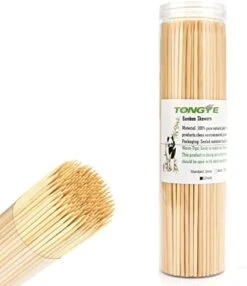 [200 PCS] 6 Inch Bamboo Skewers, Premium Wooden Skewers Without Splinters, Skewers For Grilling, BBQ, Appetizer, Fruit Kabobs, Chocolate Fountain, Cocktail Toothpicks, And Food Skewer Sticks. -Peugeot Shop 41kdIea toL. AC