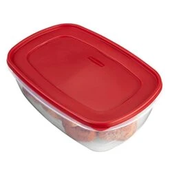 Rubbermaid Easy Find Lids Food Storage Container, 2.5 Gallon, Racer Red -Peugeot Shop 41kdaHOZYpL