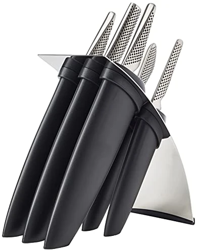 Global 35th Anniversary Special Edition 7-Piece Knife Set Containing 6 Knives & 1 Knife Block – Cromova 18 High Carbon Stainless Steel 2 Global 35th Anniversary Special Edition 7-Piece Knife Set Containing 6 Knives & 1 Knife Block – Cromova 18 High Carbon Stainless Steel - Image 2