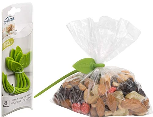 Silicone 8Ct, 8 CT Tie Wraps, Green 1 Silicone 8Ct, 8 CT Tie Wraps, Green