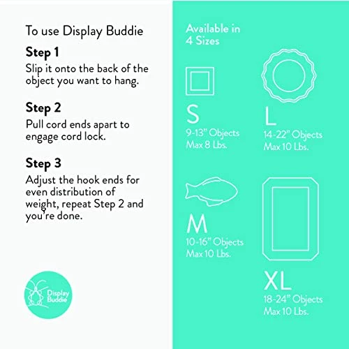 3-Pak Medium Adjustable Plate Hanger For Plates, Platters, Bowls & Other Objects 10"-16" Diameter And Up To 10 Lbs. 5 3-Pak Medium Adjustable Plate Hanger For Plates, Platters, Bowls & Other Objects 10"-16" Diameter And Up To 10 Lbs. - Image 5