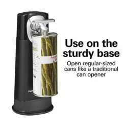 Hamilton Beach 2-in-1 Electric Automatic Can Opener For Kitchen With Hands-Free Removable Walking Head, Cordless & Rechargeable, Easy-Clean Detachable Blade And Cutting Lever, Black (76611F) -Peugeot Shop 41klzjT6GqL