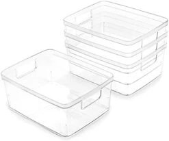 | Plastic Storage Bins, Medium - 2 Pack | THE LUCID COLLECTION | Multi-Use Organizer Bins | Built-In Handles | BPA-Free | Clear Storage Containers | Fridge Organizer | Pantry & Home Organization 16 | Plastic Storage Bins, Medium - 2 Pack | THE LUCID COLLECTION | Multi-Use Organizer Bins | Built-In Handles | BPA-Free | Clear Storage Containers | Fridge Organizer | Pantry & Home Organization -Peugeot Shop 41kr5vqbiGS. AC