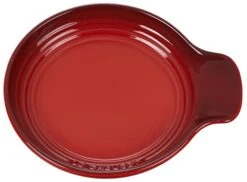 Le Creuset Signature Stoneware Spoon Rest, 6 Inches, Cerise