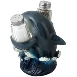 Decorative Great White Shark Glass Salt And Pepper Shaker Set With Holder Figurine For Beach Bar Or Tropical Kitchen Decor Sculptures & Table Decorations By Home 'n Gifts 5 Decorative Great White Shark Glass Salt And Pepper Shaker Set With Holder Figurine For Beach Bar Or Tropical Kitchen Decor Sculptures & Table Decorations By Home 'n Gifts -Peugeot Shop 41kvM2BH2nL