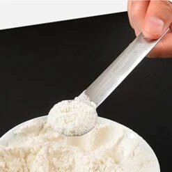 Measuring Spoons, AOOSY 6 Piece Measuring Spoons Set Stainless Steel Round Heavy Duty Mirror Polished 1/8 TSP, 1/4 TSP, 1/2 TSP, 1 TSP, 1/2 TBSP & 1 TBSP Measuring Spoon For Baking Food Cooking -Peugeot Shop 41kx5hJxJDL