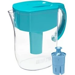Brita Large Water Filter Pitcher For Tap And Drinking Water With SmartLight Filter Change Indicator + 1 Elite Filter, Reduces 99% Of Lead, Lasts 6 Months, 10-Cup Capacity, White -Peugeot Shop 41kyTNg6tNL