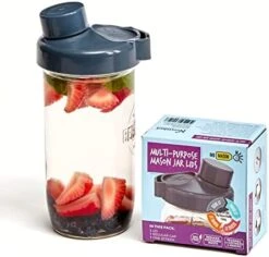 Fermentation Kit - 4 Wide Mouth Fermentation Lids And Mason Jar Pour Spout Caps, Mason Jar Pour Spout Lid. 1 Pour Handle- Pickling Kit, Flip Cap,Fits Pitcher Jars For Christmas Ferments And Drinks. -Peugeot Shop 41kyd0gv6ML. AC