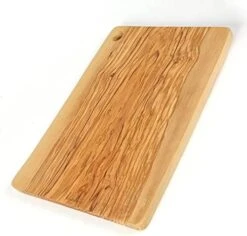 Natural Olive Wood Cutting Board, Rustic Serving Platter For Meat & Snack, Wooden Charcuterie Board Cheese Serving Tray, Handmade Decorative Cutting Board, Housewarming Gift (ZRB-S) -Peugeot Shop 41l16bldCRL. AC