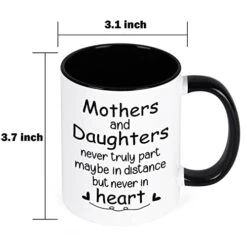 Gifts For Mom, Mom Mothers Day Christmas Gifts, Mom Gifts From Daughters, Birthday Gifts For Mom, Mothers And Daughters Never Truly Part Mug, Mom Coffee Mug, Ceramic Mom Cup 11 Oz -Peugeot Shop 41l4z1udkiL