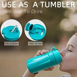 4-IN-1 Insulated Can Cooler With Lid - Newest Signice 12 Oz Stainless Steel Can Cooler Double Walled Vacuum Insulator For Skinny Tall Slim Can/Standard Regular Can/Beer Bottle (Aqua) 12 4-IN-1 Insulated Can Cooler With Lid - Newest Signice 12 Oz Stainless Steel Can Cooler Double Walled Vacuum Insulator For Skinny Tall Slim Can/Standard Regular Can/Beer Bottle (Aqua) -Peugeot Shop 41l5wBGinuL