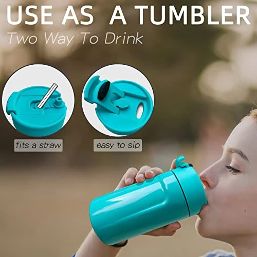 4-IN-1 Insulated Can Cooler With Lid - Newest Signice 12 Oz Stainless Steel Can Cooler Double Walled Vacuum Insulator For Skinny Tall Slim Can/Standard Regular Can/Beer Bottle (Aqua) 4 4-IN-1 Insulated Can Cooler With Lid - Newest Signice 12 Oz Stainless Steel Can Cooler Double Walled Vacuum Insulator For Skinny Tall Slim Can/Standard Regular Can/Beer Bottle (Aqua) - Image 4