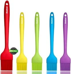 High Heat Resistant Silicone Basting Pastry Brush Set Of 2- Hygienic One Piece Design Spread Oil Butter For BBQ Grill Barbecue Baking Kitchen Cooking - BPA Free & Dishwasher Safe (10"+8") -Peugeot Shop 41lMim0gfuL. AC