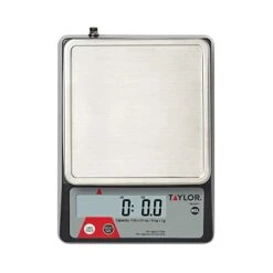 Taylor TE10FT 11-Pound Compact Digital Portion Control Scale, Stainless Steel, NSF -Peugeot Shop 41lNXBrspBL