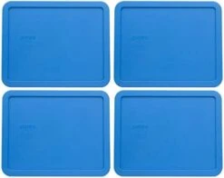 Pyrex 7212-PC Marine Blue Plastic Rectangle Replacement Storage Lid, Made In USA - 2 Pack -Peugeot Shop 41lY7g lqL. AC