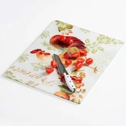 Glass Cutting Board, 16 * 12 Inch Set Of 1 Tempered Glass Cutting Board, Decorative Square Marble Chopping Board For Kitchen, Scratch, Heat, Shatter Resistant Cutting Mat (Mosaic) -Peugeot Shop 41lYVcyHRQL. AC