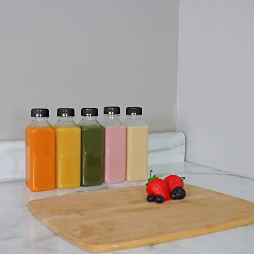 Small Plastic Juice Bottles With Caps In Black - 12pk 12oz Water Containers Empty Plastic Bottles With Lids For Juicing And Smoothies 3 Small Plastic Juice Bottles With Caps In Black - 12pk 12oz Water Containers Empty Plastic Bottles With Lids For Juicing And Smoothies - Image 3