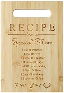 Unique Birthday Gifts For Mom Bamboo Cutting Board Engraved Kitchen Christmas Gifts(M5) -Peugeot Shop 41lbqh4ITCL. AC