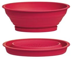 REPWORKS Progressive International CC-60 Collapsible Mini Colander, Red