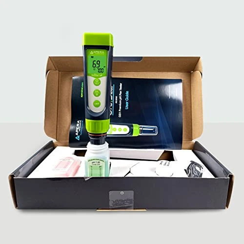 Apera GroStar Series GS1 PH Pen Tester Kit (Gen II) With Replaceable Double-Junction PH Probe For Hydroponics Water Quality Testing 1 Apera GroStar Series GS1 PH Pen Tester Kit (Gen II) With Replaceable Double-Junction PH Probe For Hydroponics Water Quality Testing