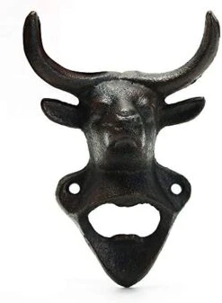 Wall Mounted Bottle Opener, Cast Iron Cool Deer Head Bottle Opener, Beer Coke Beverage Bottle Cap Opener, Vintage Rustic Style Wall Hanging Opener, Bar Farmhouse Wall Ornament, Practical Gift -Peugeot Shop 41lgHFGuHxL. AC