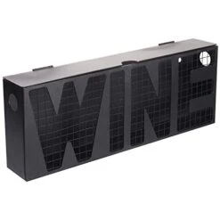 Wall Mounted Black Metal Wine Cork Holder Decor, Decorative Corks Box, Storage Bin With Top Lid And Wine Cut Out Design -Peugeot Shop 41lqOGYGaUL