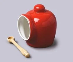 Red Salt Storage Pig With Spoon -Peugeot Shop 41lqOyjz3YL