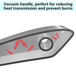 Kimmer Slotted Spoon, [Rustproof, Integral Forming, Durable] Newness 304 Stainless Steel Slotted Spoon With Vacuum Ergonomic Handle, Comfortable Grip Design Strainer Ladle For Kitchen, 14.96 Inches -Peugeot Shop 41lrAmoLvkL