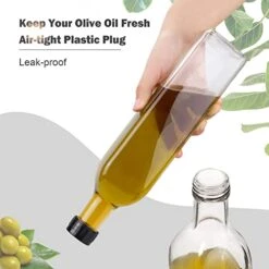 Sungwoo 17oz Olive Oil Dispenser Bottle, Oil And Vinegar Dispenser Set, 500ml Oil Bottles For Kitchen With Pourers And Funnel, Clear 9 Sungwoo 17oz Olive Oil Dispenser Bottle, Oil And Vinegar Dispenser Set, 500ml Oil Bottles For Kitchen With Pourers And Funnel, Clear -Peugeot Shop 41luhQ02a8L