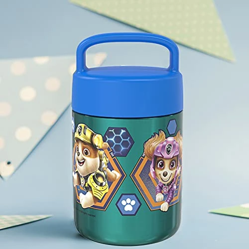 Kids' Vacuum Insulated Stainless Steel Food Jar With Carry Handle, Thermal Container For Travel Meals And Lunch On The Go, 12 Oz, PAW Patrol 4 Kids' Vacuum Insulated Stainless Steel Food Jar With Carry Handle, Thermal Container For Travel Meals And Lunch On The Go, 12 Oz, PAW Patrol - Image 4