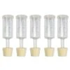Box Brew Kits (5 Pack) Three-Piece Airlock And Drilled #6 Stopper Fermentation Beer Making Wine Making Kombucha Fits Gallon Jugs (5)