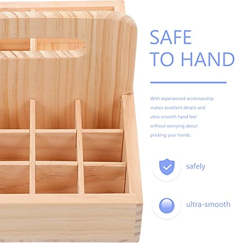 Essential Oil Holder Essential Oils Storage Box Case 21 Slots Wooden Essential Oil Organizer Bottle Storage Rack Holder Cosmetic Organizer Rack Shelf With Handle Essential Oils Holder 4 Essential Oil Holder Essential Oils Storage Box Case 21 Slots Wooden Essential Oil Organizer Bottle Storage Rack Holder Cosmetic Organizer Rack Shelf With Handle Essential Oils Holder - Image 4