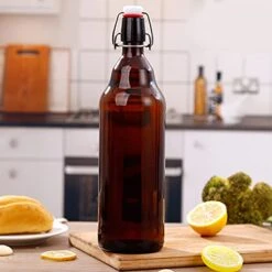 Amber Clear Glass Bottles With Air Tight Lids 32 Oz,Easy Cap Bottles For Beer And Home Brewing,Glass Kombucha Bottles With Stoppers,Swing Top Bottles For Beverages 8 Pack 11 Amber Clear Glass Bottles With Air Tight Lids 32 Oz,Easy Cap Bottles For Beer And Home Brewing,Glass Kombucha Bottles With Stoppers,Swing Top Bottles For Beverages 8 Pack -Peugeot Shop 41m60Y5WhuS